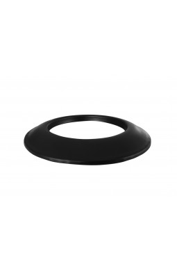 Roestvrijstalen pellet kachelpijp rozet, Ø 80 mm, zwart