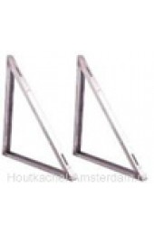 RVS Wandbeugel tbv stoelconstructie T-stuk 45cm