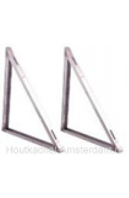RVS Wandbeugel tbv stoelconstructie T-stuk 45cm