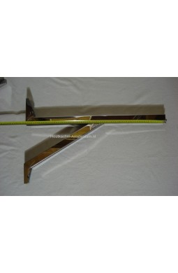 RVS Wandbeugel tbv stoelconstructie T-stuk extra lang 75cm