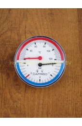 Mano-Thermometer 20C-120C 4bar 0.5inch aansluiting via verloop